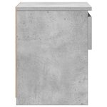 vidaXL Tables de chevet 2 Pièces Gris béton 40x30x39 cm Bois d’ingénierie