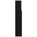 vidaXL Cabinet de Tête de Lit avec étagère Chêne noir Bois Composite