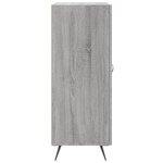 vidaXL Buffet sonoma gris 69 5x34x90 cm bois d'ingénierie