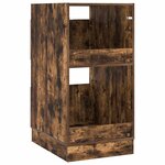 vidaXL Armoire à Laver avec stockage Chêne fumé Bois d'ingénierie