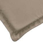 vidaXL Coussin de chaise longue taupe 200x60x3 cm tissu oxford