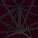 vidaXL Parasol de jardin en porte-à-faux avec mât en aluminium