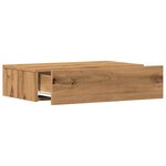 vidaXL Meubles TV avec éclairages LED 2 Pièces chêne artisanal
