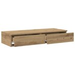 Tiroirs de lit vidaXL Artisan en chêne 100x36 5x16 5 cm en bois reconstitué