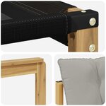 vidaXL Ensemble de canapés d'extérieur 6 pc Blanc et gris clair