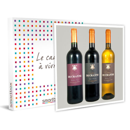SMARTBOX - Coffret Cadeau - 3 bouteilles de vins bio issues d'un domaine du Bordelais -