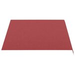 vidaXL Tissu de remplacement pour auvent Bordeaux rouge 3 5x2 5 m