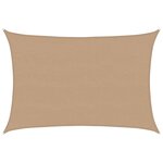 vidaXL Voile d'ombrage 160 g/m² Taupe 5x7 m PEHD