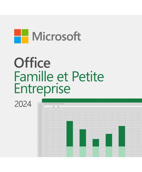Microsoft Office 2024 Famille et Petite Entreprise (Home & Business) (clé "bind") - Clé licence à télécharger