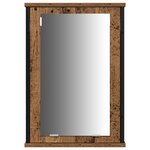 vidaXL Meuble lavabo salle de bain avec évier intégré en bois ancien en bois reconstitué