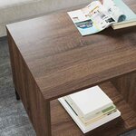 vidaXL Table basse Chêne marron 90 x 49 x 46 cm Bois d'ingénierie