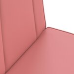 vidaXL Fauteuil de sol ajustable Rose Simili cuir