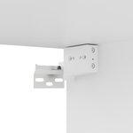 vidaXL Meuble TV Blanc 80x30x30 cm Bois d'ingénierie