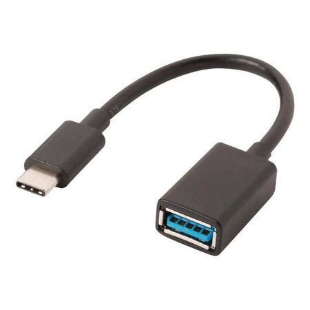 NEDIS USB 3.0 Cable - Type-C Male - A Female - 0.15 m - Noir