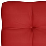 vidaXL Coussins de canapé palette 7 Pièces Rouge