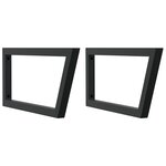 vidaXL Étagère de vasque murale acier et bois massif de hêtre