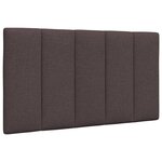 vidaXL Coussin de tête de lit Hanko marron foncé 80 cm tissu