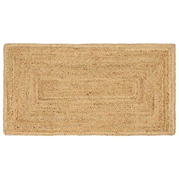 vidaXL Tapis de zone Beige 60 x 110 cm Jute