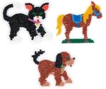 Plaques Cheval + Chien + Chat pour perles standard (Ø5 mm)