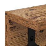 vidaXL Porte-manteau mural Bois ancien 100 x 10.5 x 10.5 cm