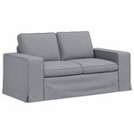 vidaXL Canapé Gris clair 162 x 80 x 82 cm tissu