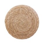 Pouf jonc de mer blue lagoon