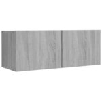 vidaXL Ensemble de meubles TV 5 Pièces Sonoma gris Bois d'ingénierie