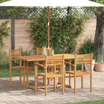 vidaXL Ensemble de salle à manger pour jardin 5 Pièces Marron