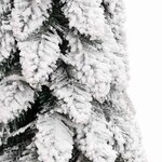 vidaXL Sapin de Noël artificiel pré-éclairé avec 80 LED/neige floquée
