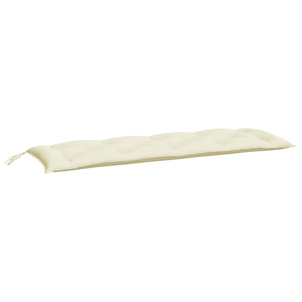 vidaXL Coussin de banc de jardin crème 150x50x7 cm tissu oxford