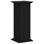 vidaXL Support de Plante Chêne Noir 33x33x80 cm Bois