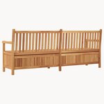 vidaXL Banc de Rangement de Jardin Marron 228 x 60 x 90 cm