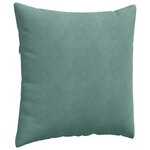 vidaXL Coussins de canapé 2 Pièces Vert Mer 60 x 60 cm
