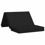 vidaXL Canapé-lit pliable 100 x 67 x 45 cm Noir