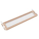 vidaXL Barrière de lit enfant Taupe 150x42 cm Polyester