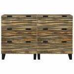 vidaXL Ensemble de buffet avec tiroir 2 Pièces Naturel 60 x 33 5 x 75 cm