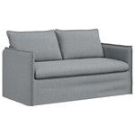 vidaXL Canapé Gris clair 156 x 82 x 85 cm tissu