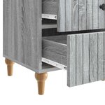 vidaXL Cabinet de chevet avec tiroir Sonoma gris 43 x 41 x 66 5 cm