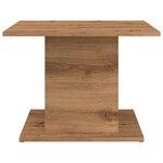 vidaXL Table basse chêne artisanal 55 5x55 5x40 cm bois d'ingénierie