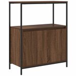 vidaXL Ensemble de mobilier de salle de bain avec étagère 5 Pièces Marron