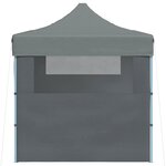 vidaXL Tente de réception pliable avec 3 parois 3x4 m Acier Anthracite