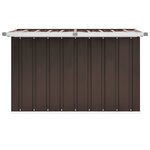 vidaXL Coffre de rangement de jardin Marron 109x67x65 cm