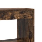 vidaXL Meuble bibliothèque en chêne fumé 80x30x198 cm
