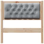 vidaXL Tête de lit Autre Marron et gris clair 80 cm Bois massif en pin