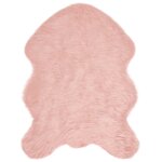 vidaXL Tapis en fausse Tafalla Rose 80 x 120 cm Polyester
