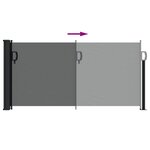 vidaXL Store latéral rétractable Anthracite 100 x 500 cm