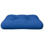 vidaXL Coussin de palette bleu royal 58x58x10 cm tissu