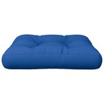 vidaXL Coussin de palette bleu royal 58x58x10 cm tissu