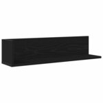 vidaXL Étagères murales 2 Pièces noir 75x16 5x16 5 cm bois d'ingénierie