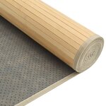 vidaXL Tapis rectangulaire naturel clair 80x400 cm bambou